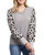 Long Sleeve Crew Neck Sweater In Grey Mix - Grey Mix