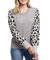 Long Sleeve Crew Neck Sweater In Grey Mix - Grey Mix