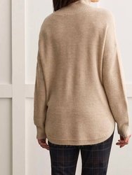 Long Sleeves Mock Neck Sweater