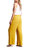 Paperbag Pull On Wide Leg Pants In Limoncello