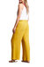 Paperbag Pull On Wide Leg Pants In Limoncello