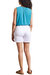 Pull On Short With Buttoned Belt Loops In White