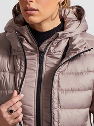 Water-Repellent Removable Hood Puffer