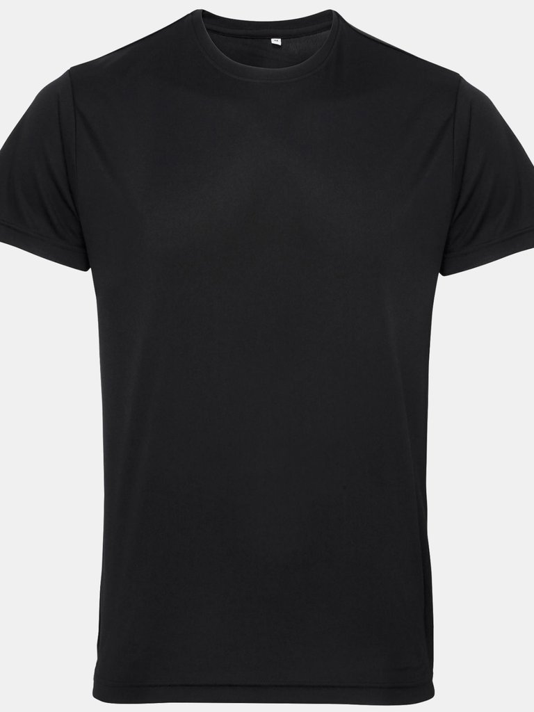 TriDri Mens Performance Recycled T-Shirt (Black) - Black