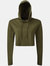 TriDri Womens/Ladies Cropped Long-Sleeved T-Shirt (Olive) - Olive