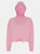 TriDri Womens/Ladies Cropped Oversize Hoodie - Light Pink