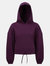 TriDri Womens/Ladies Cropped Oversize Hoodie - Mulberry