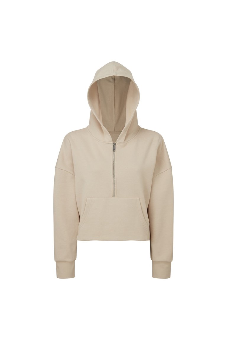 TriDri Womens/Ladies Half Zip Hoodie - Nude