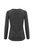 TriDri Womens/Ladies Laser Cut Scooped Top (Black Melange)