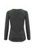 TriDri Womens/Ladies Laser Cut Scooped Top (Black Melange)