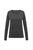 TriDri Womens/Ladies Laser Cut Scooped Top (Black Melange) - Black Melange