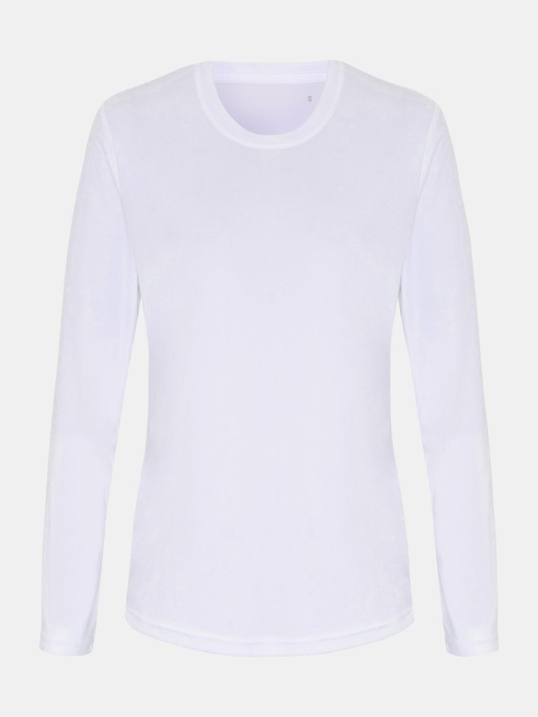 TriDri Womens/Ladies Long Sleeve Performance T-Shirt (White) - White