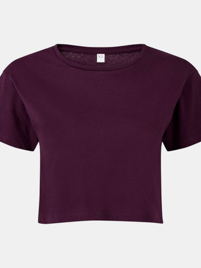 TriDri Womens/Ladies TriDri Crop Top (Mulberry) - Mulberry