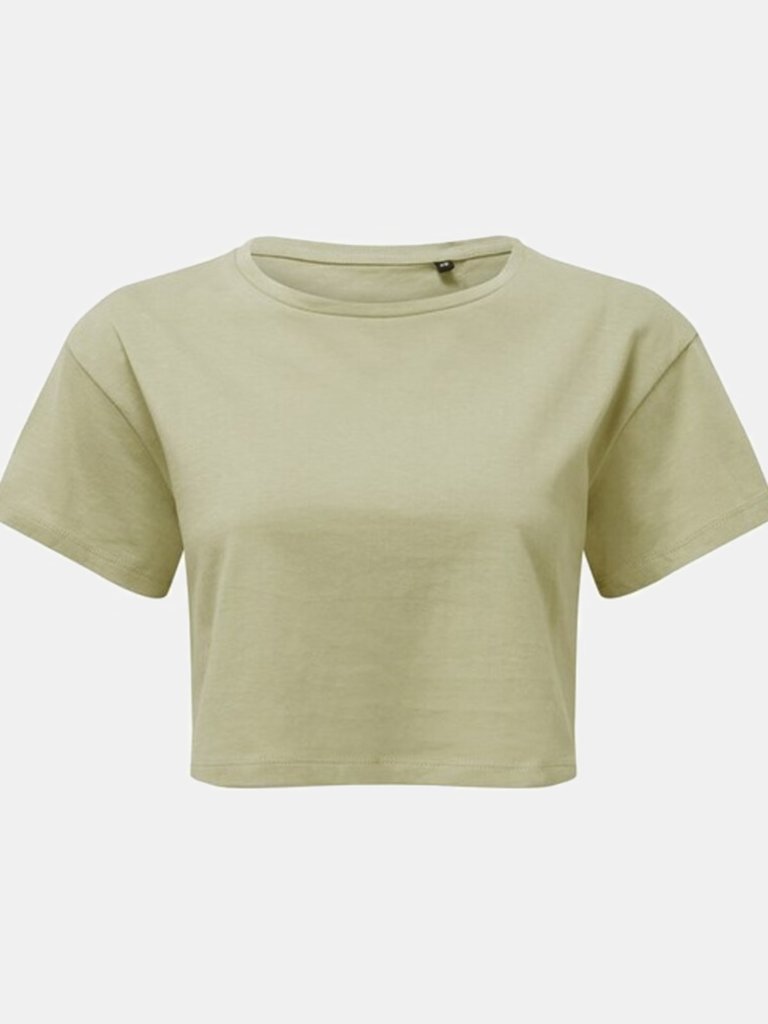 TriDri Womens/Ladies TriDri Crop Top (Sage Green) - Sage Green