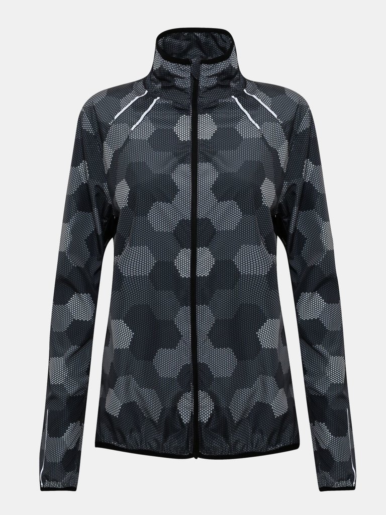 TriDri Womens/Ladies Ultralight Fitness Shell Jacket (Hex Black) - Hex Black