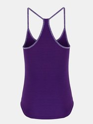 TriDri Womens/Ladies Yoga Undershirt (Bright Purple/Purple Melange)