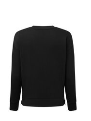 Womens Recycled Zipped Sweatshirt Black