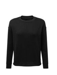 Womens Recycled Zipped Sweatshirt Black - Black