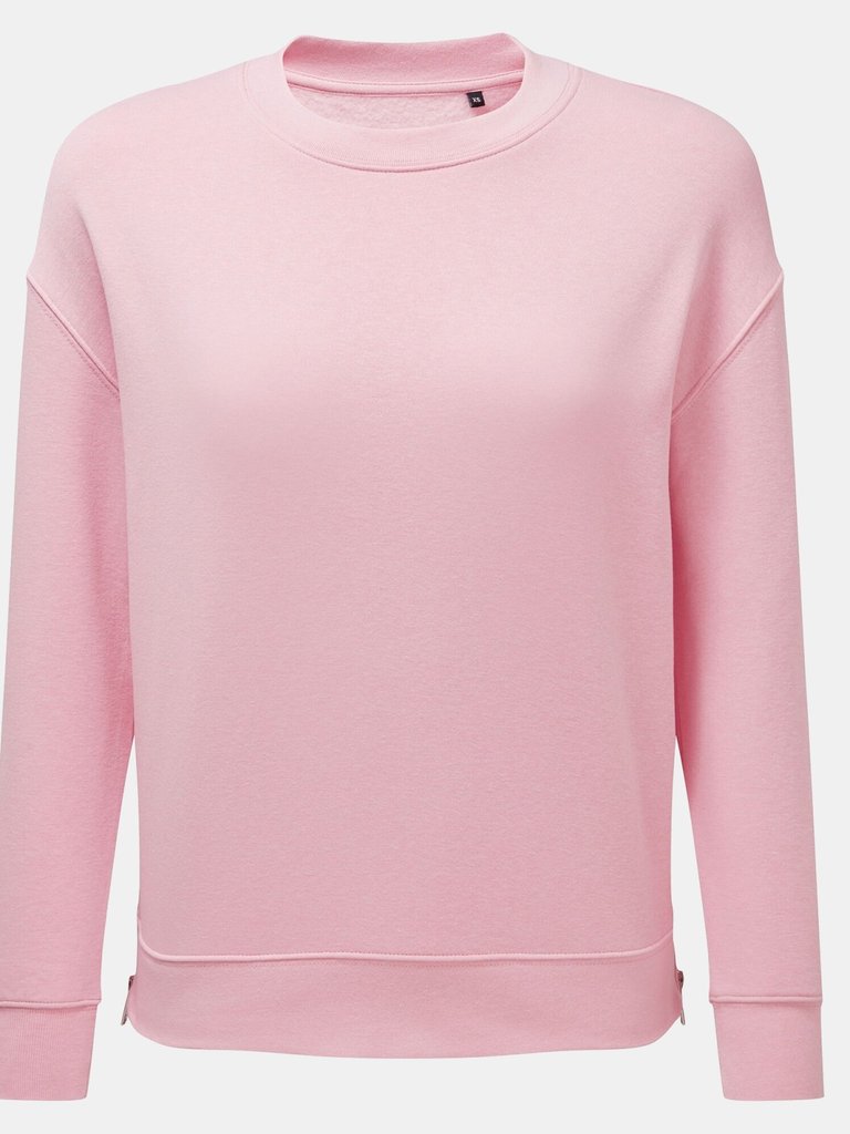 Womens Recycled Zipped Sweatshirt - Light pink - Light Pink
