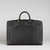 Generation Recycled Leather Pathfinder Slim Briefcase - Black