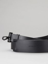 Leather Shoulder Strap - Navy