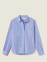 Grace Shirt - Blue And White Stripe