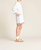 Lucca Shift Dress In White W/ Ric Rac