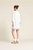 Lucca Shift Dress In White W/ Ric Rac