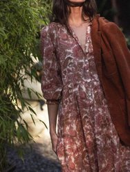 Martina Dress In Autumn Paisley