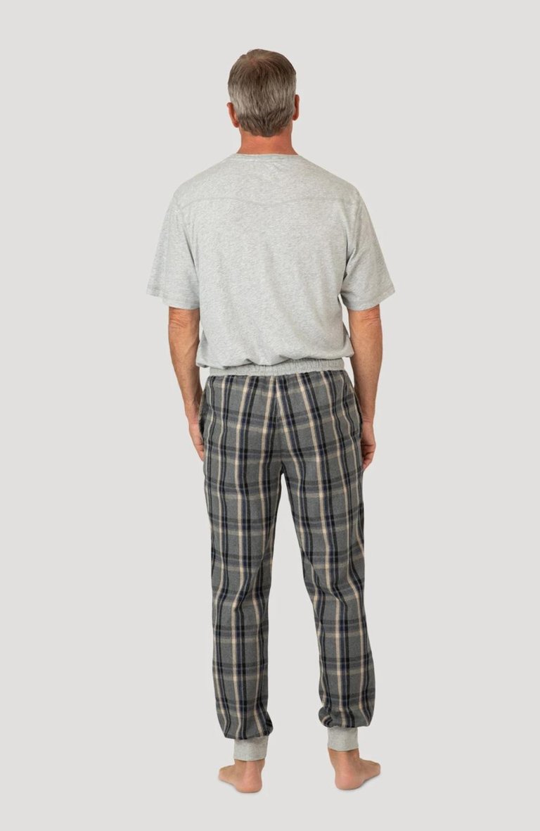 Men's Alpine Checks Jogger In Charcoal