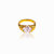 Ease Ring - Crystal - 18k Gold Plated