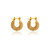 Holiday Hoop Earrings - 18k Gold Plated