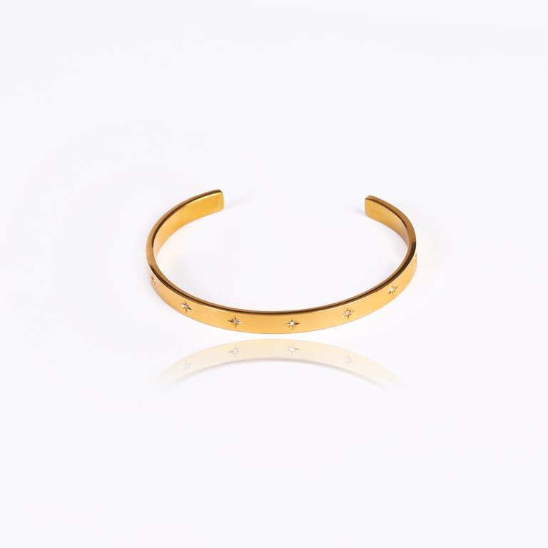 Hope Bangle Bracelet - Gold