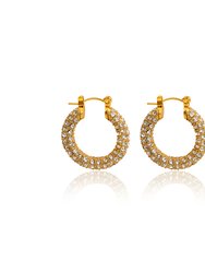 Paris Hoop Earrings - 18k Gold Plated