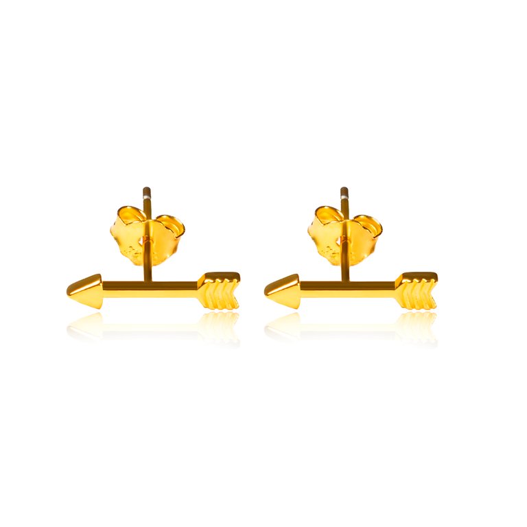 SF Stud Earrings - Gold