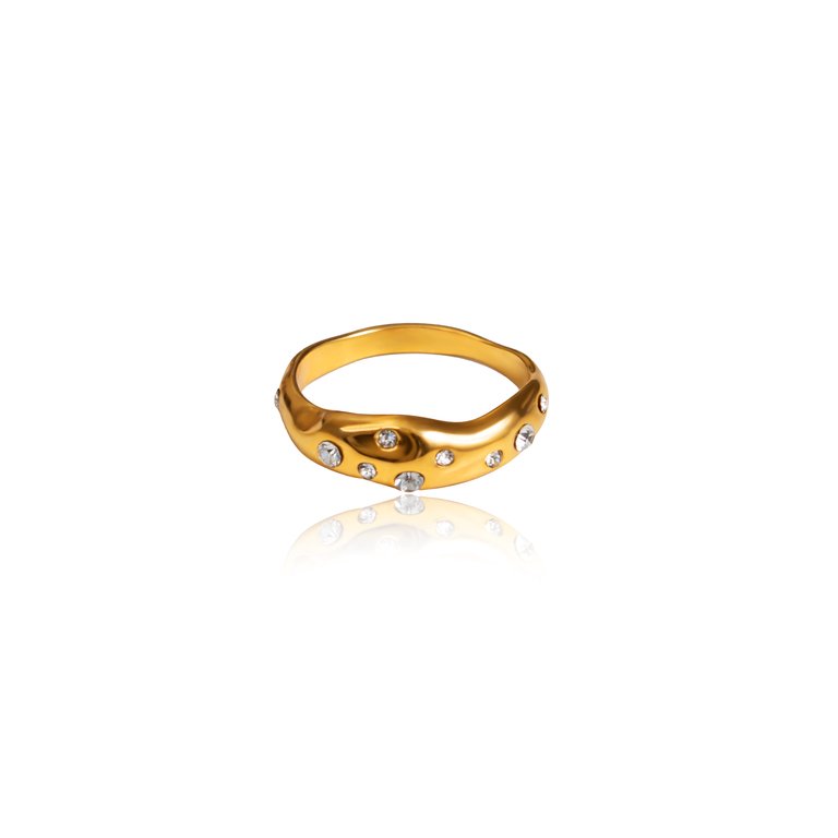 Skip Ring - 18k Gold Plated