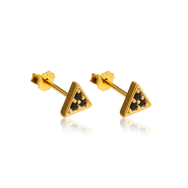 Sky Stud Earrings - Gold