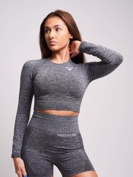 Acelle Recycled Long Sleeve Crop Top