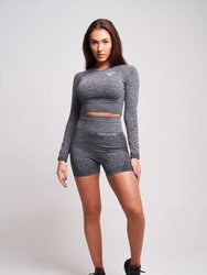 Acelle Recycled Long Sleeve Crop Top