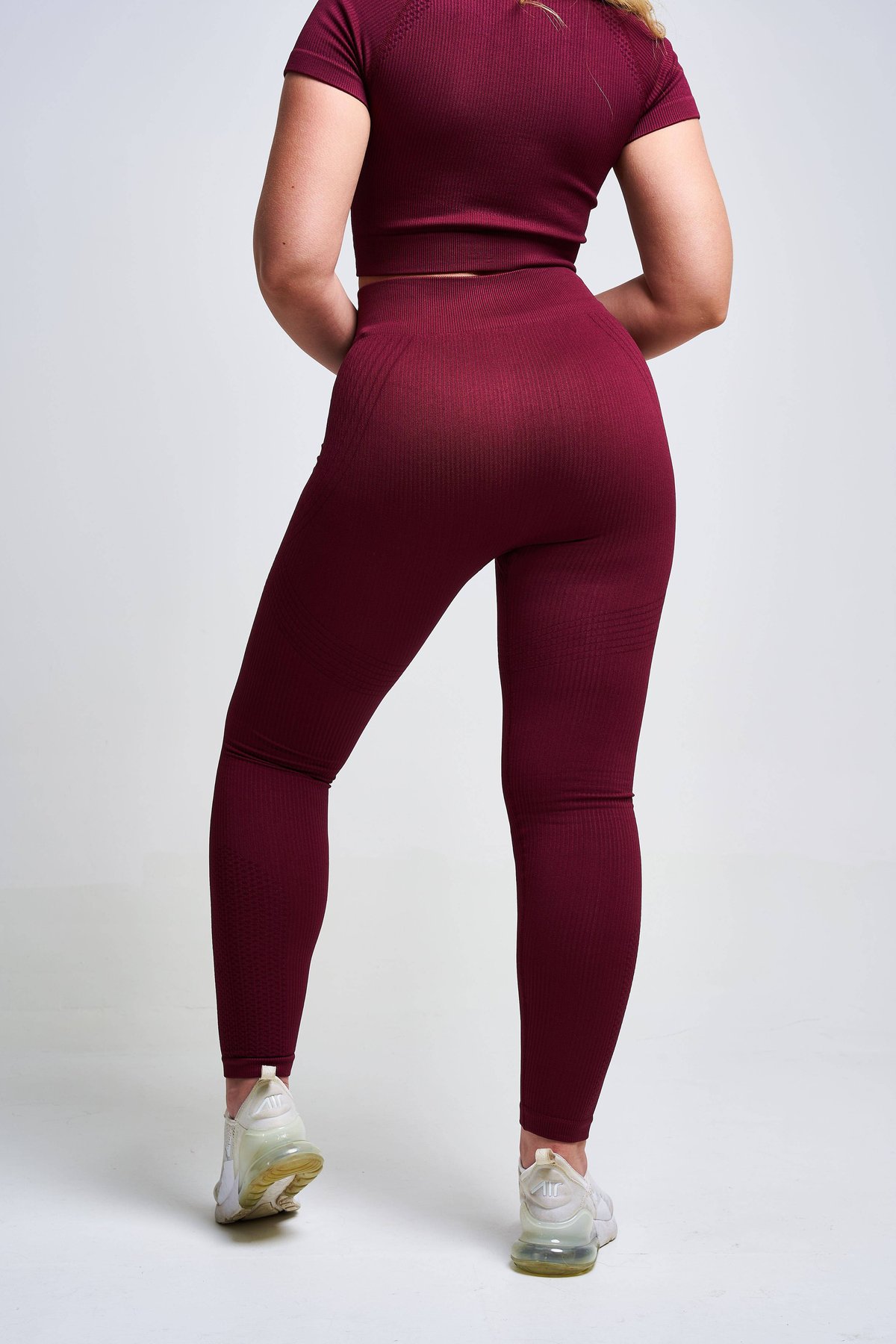 Twill Active - Avira Panel recycled Seamless Legging - Burgundy