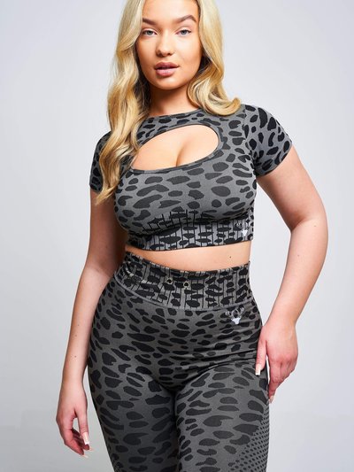 Twill Active Caneva Leopard Recycled Cut Out Crop Top product