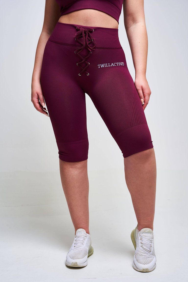 Carana Cycling Shorts - Burgundy