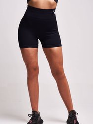 Chino Recycled Rib Booty Shorts - Black