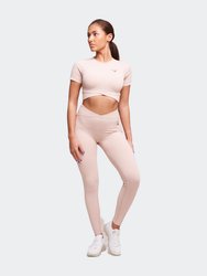 Elan Recycled Rib Criss Cross Legging