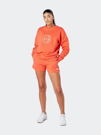 Twill Active Essentials Oversized Crewneck Sweatshirt - Coral product