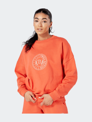 Essentials Oversized Crewneck Sweatshirt - Coral