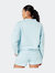 Essentials Oversized Funnel Neck Zip Up Sweatshirt - Blue