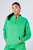 Essentials Oversized Funnel Neck Zip-Up Sweatshirt - Green - Green