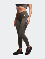 Evlan Recycled Rib Criss Cross Legging