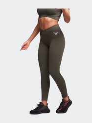 Evlan Recycled Rib Criss Cross Legging